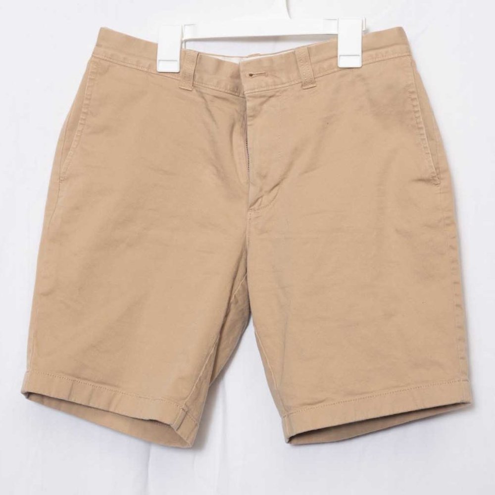 J. Crew Flat Front Light Khaki Men's Shorts Size 30